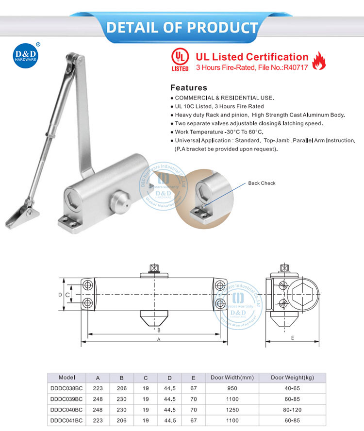 Automatic Heavy Door Closer Automatic Heavy Door Closer