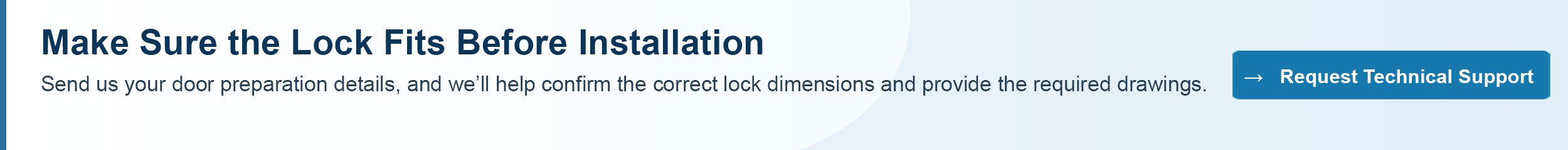 Make Sure the Lock Fits Before Installation