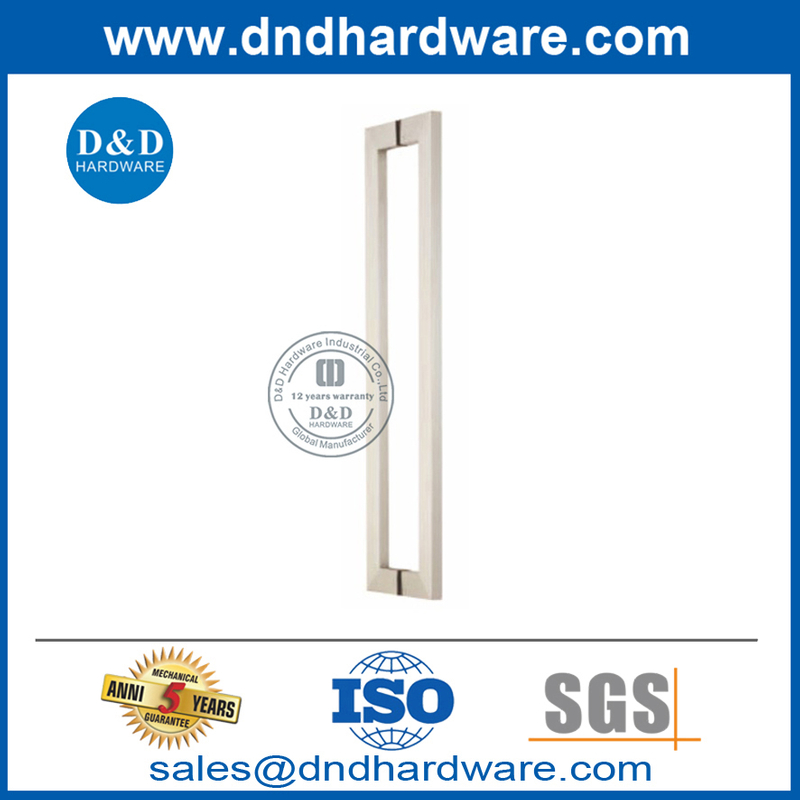 Simple Stainless Steel Allure Pull Handle for External Glass Door-DDPH015