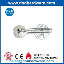SS304 Round Solid Lever Exterior Door Mortice Sash Lock Handle-DDSH047