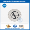 316 Stainless Steel No Smoking Round Type Sign Plate-DDSP008