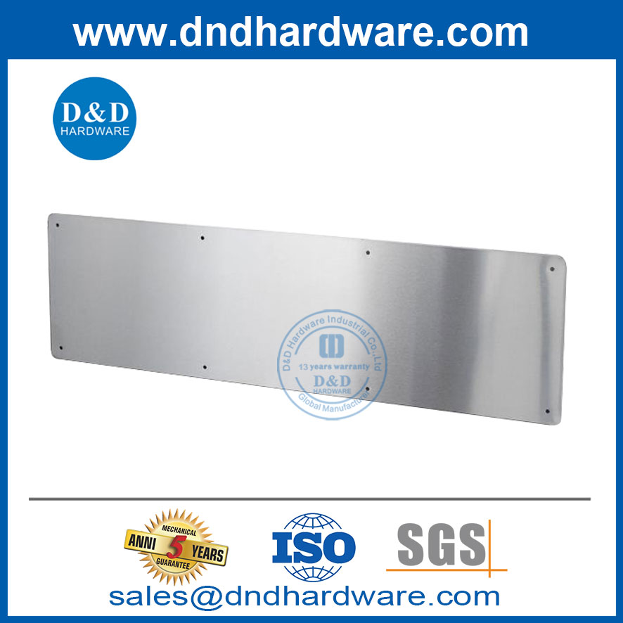 Security Stainless Steel Kick Plate for Wooden and Metal Door-DDKP001