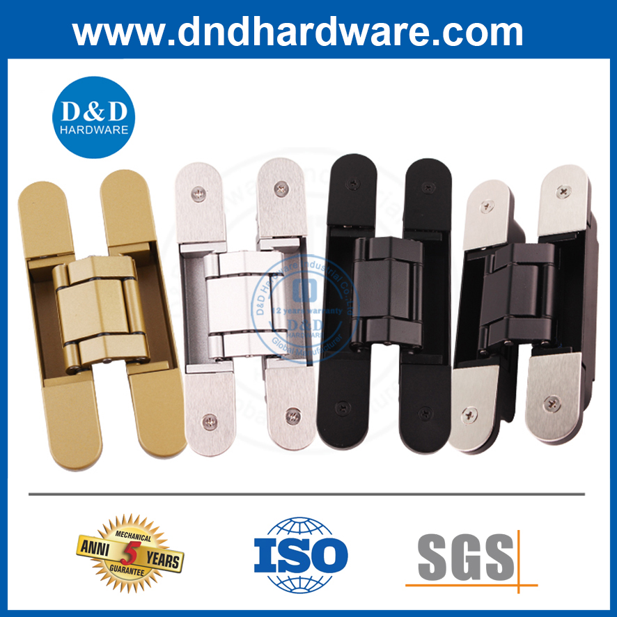 Concealed Exterior Door Hinges Zinc Alloy And Aluminum 180 Degree Concealed Hinge-DDCH017