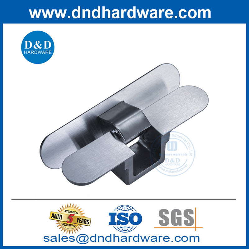 37-52mm Door Thicknes Stainless Steel Solid Hidden Door Hinge for Cloakroom-DDCH014