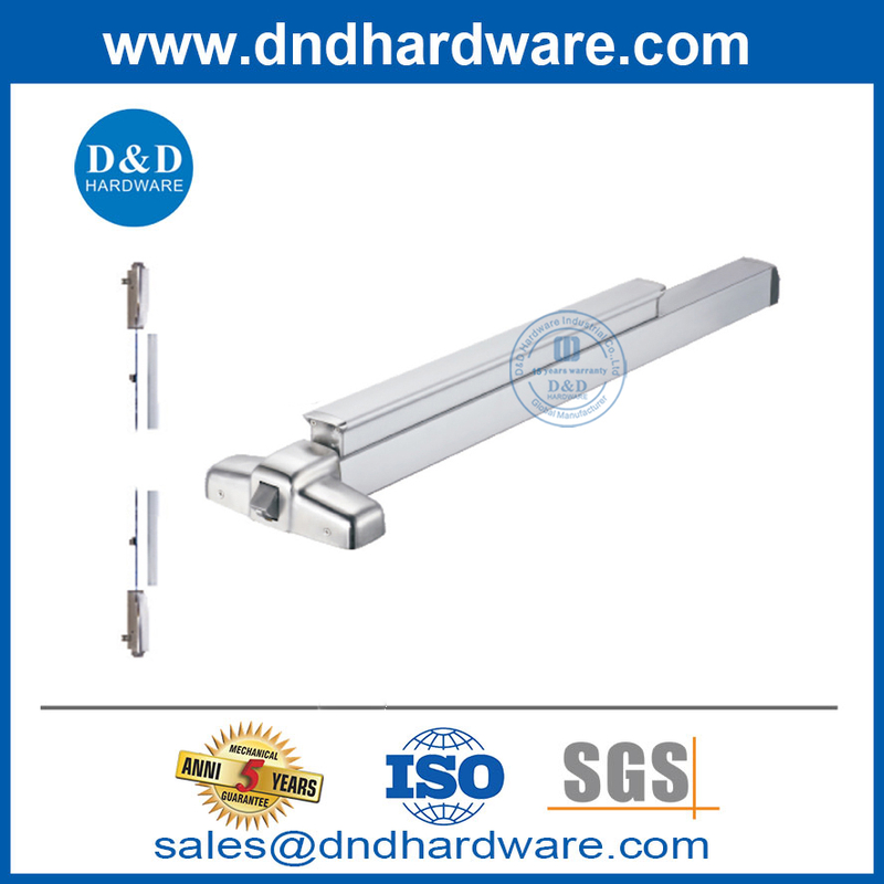 Emergency Exit Door Locks Stainless Steel And Aluminium 3 Point Panic Bar by 3 Direction-DDPD305