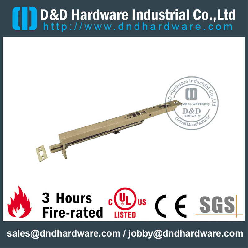 Brass Heavy Duty Flush Door Bolt for Steel Door -DDDB003