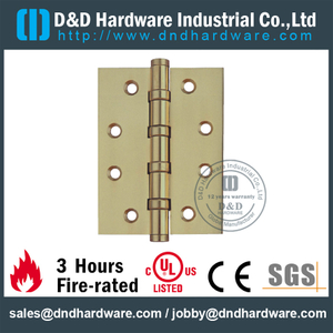 DDBH006-Solid Brass 4 Ball Bearing Hinge for Metal Doors 