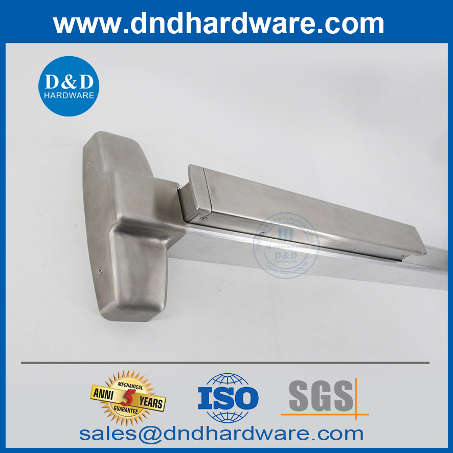 Stainless Steel And Aluminium Door with Panic Hardware Mortise Lock Panic Bar-DDPD302