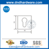 Stainless Steel Square Door Lever Handle Escutcheon for Metal Door-DDES002