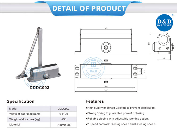 Aluminium Alloy Door Closer Aluminium Alloy Door Closer