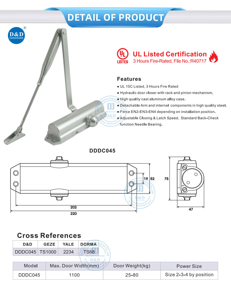 Door Closer for Inside Door Door Closer for Inside Door