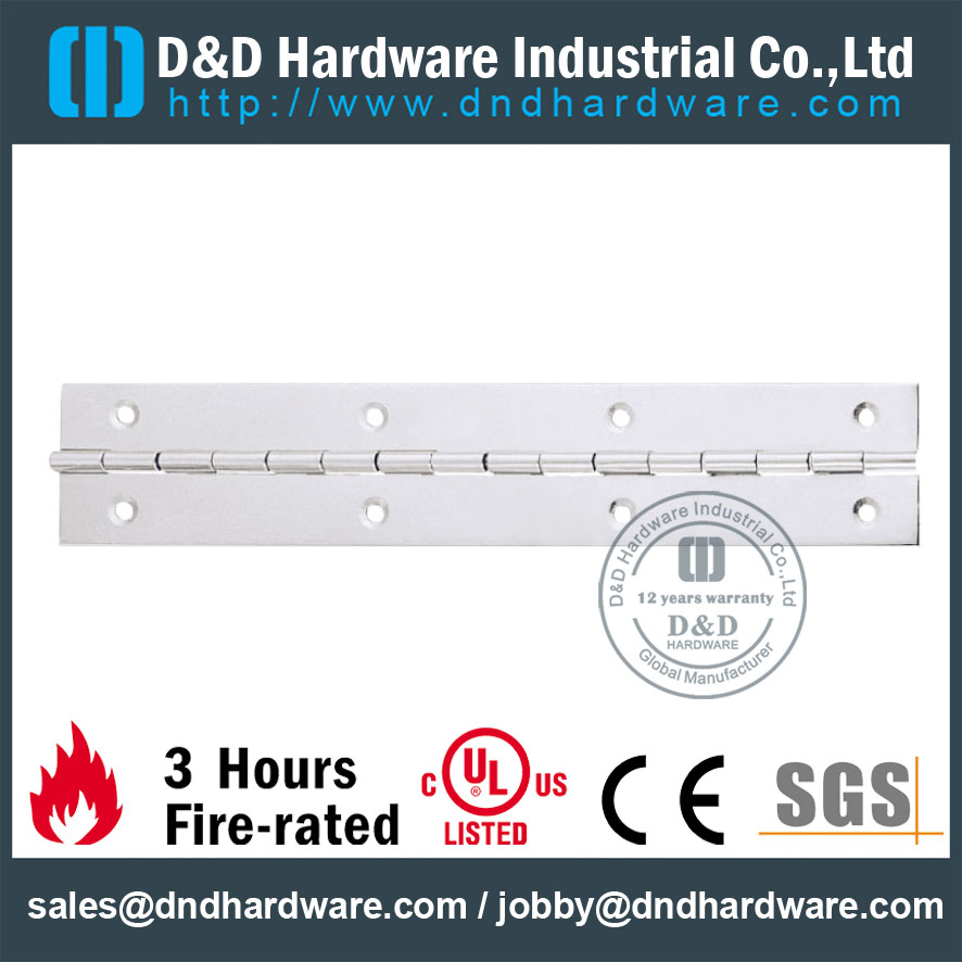 Continuous Hinge-SS 304 Piano Hinge-D&D Hardware
