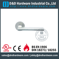 Grade 316 Hot Sell Designer Lever Door Handle on Rose for Commercial Metal Door -DDTH035