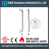 Rust-proof Single D Pull Handle with Rose for Front Metal Door with Mirror Finish -DDPH019