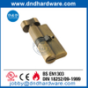 Solid Brass Antique Brass Euro single Cylinder Lock for Bathroom Door-DDLC007