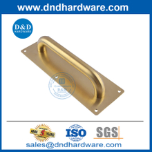 Satin Brass Stainless Steel Square Type Door Pull Handle with Plate-DDPH023