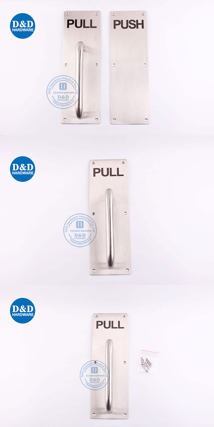 pull handle with plates