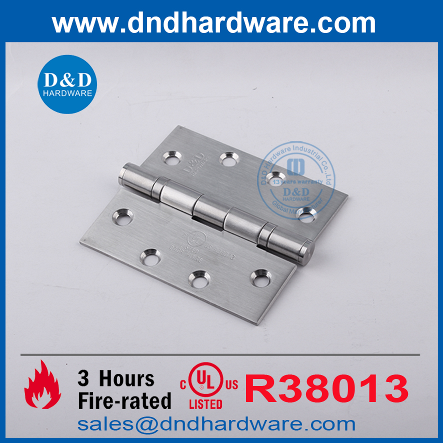 Standard Door Hinge UL Listed Fire Rated SS316 Door Hinge Manufacturers-DDSS002-FR-4.5X4X3.0