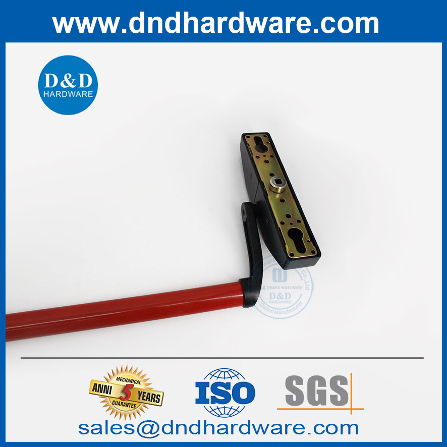 Rim Type Panic Door Bar Steel Panic Bar Surface Vertical Crossbar-DDPD036