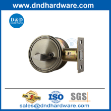 Stainless Steel Antique Brass Front Door Lever Entry Lockset Deadbolt Lock-DDLK008