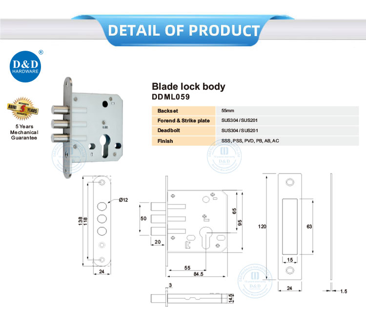 blade lock body blade lock body