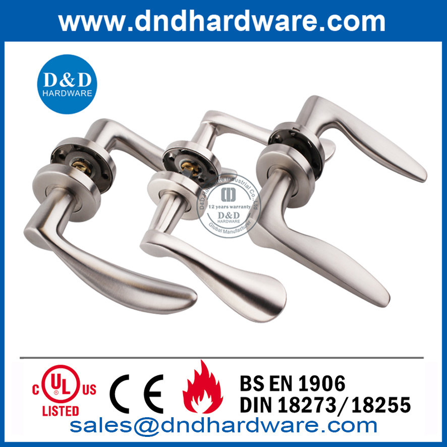 Stainless steel 304 crank solid door handle for External Door - DDSH168