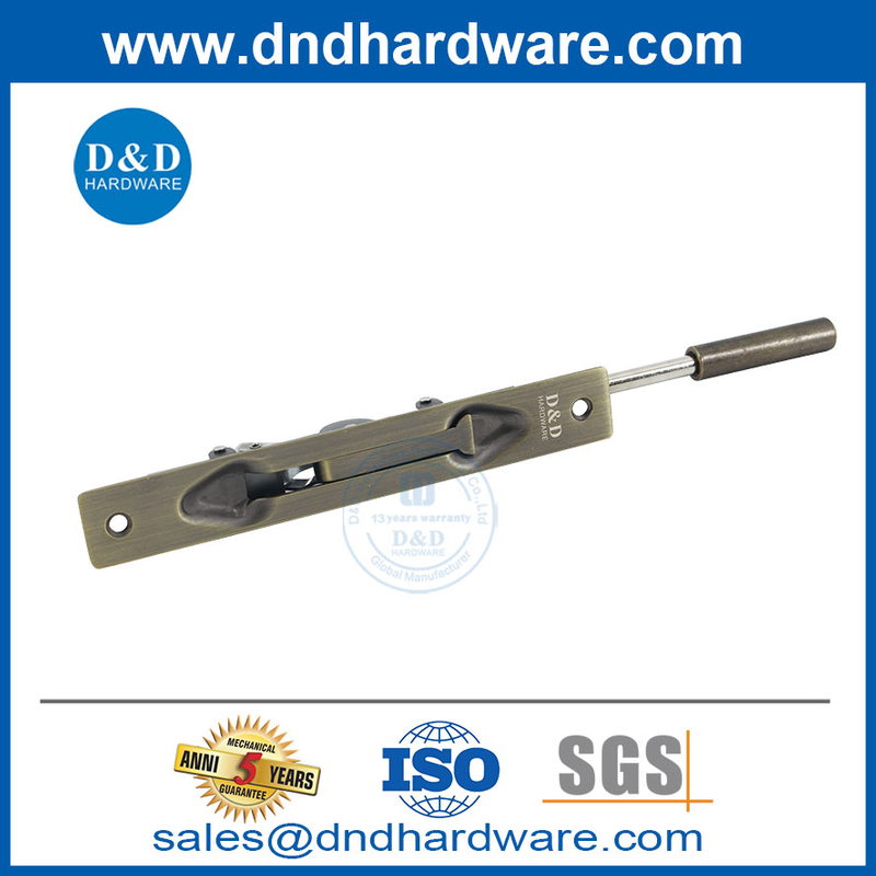 Stainless Steel Antique Brass Finish Manual Flush Bolt for Doors-DDDB011