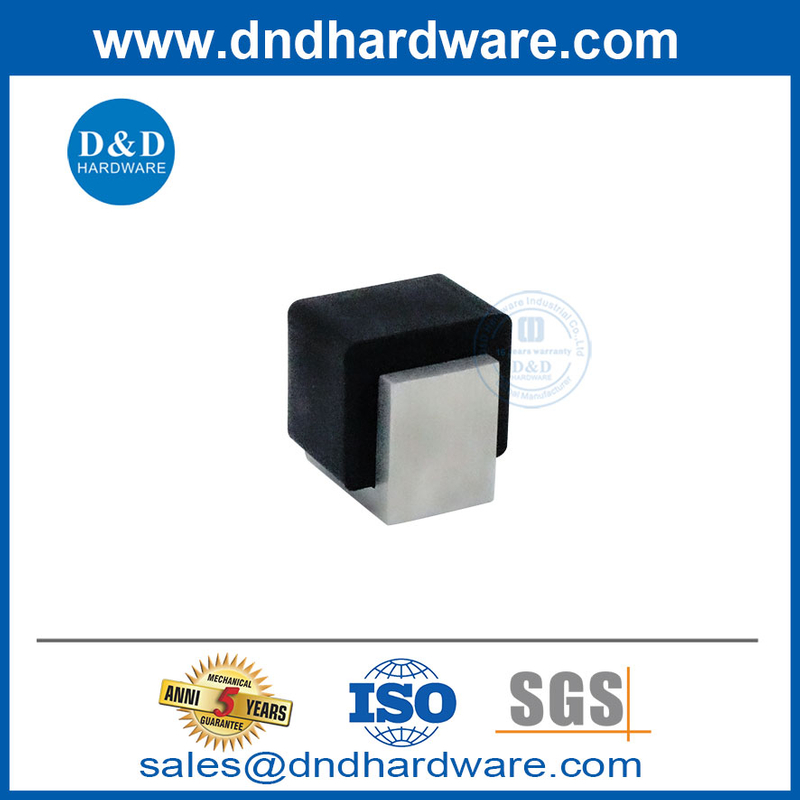Small Stainless Steel Outdoor Door Stop Floor Magnetic Door Stopper-DDDS051