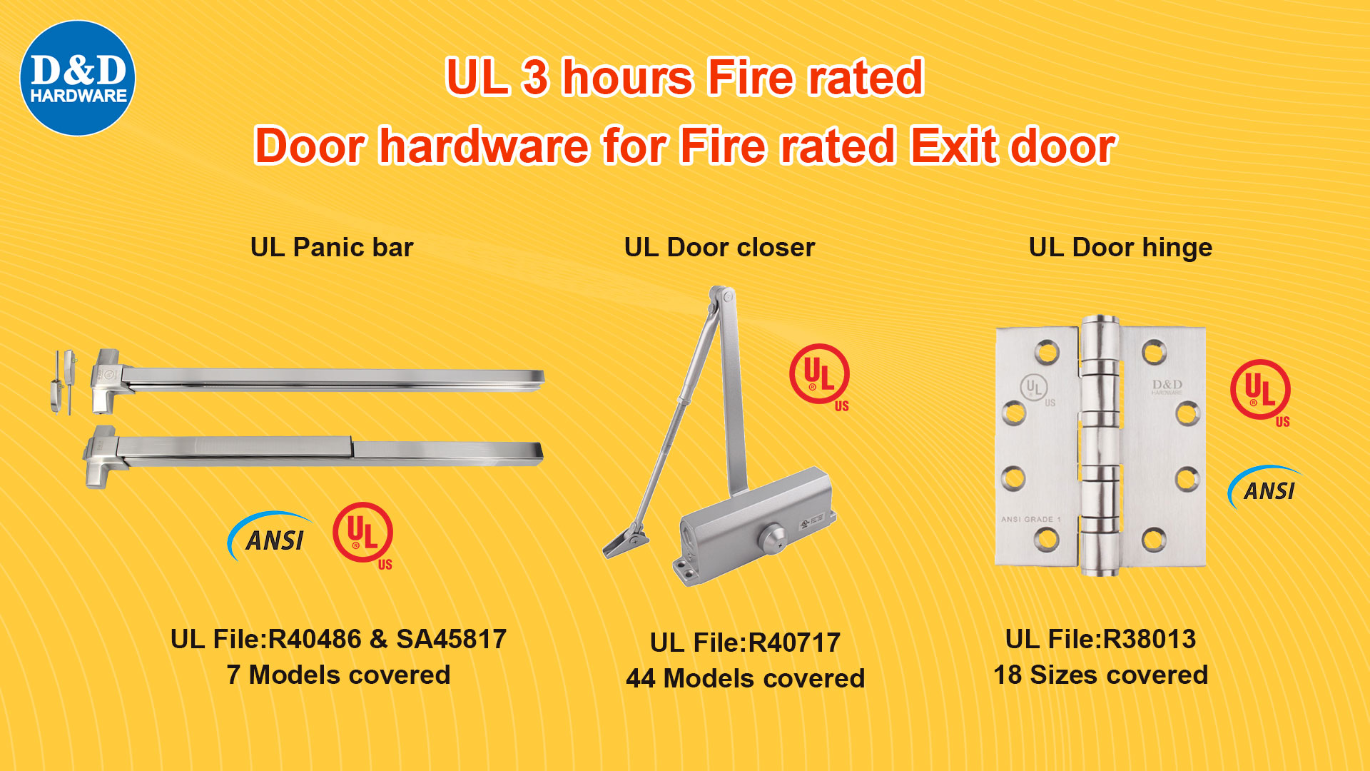 UL Fire Rated Door Hardware