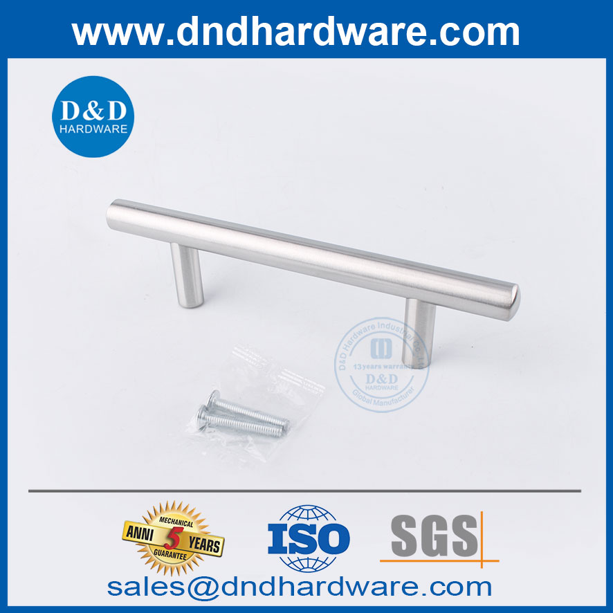Satin Stainless Steel T Bar Furniture Door Pull Handle for Home-DDFH001