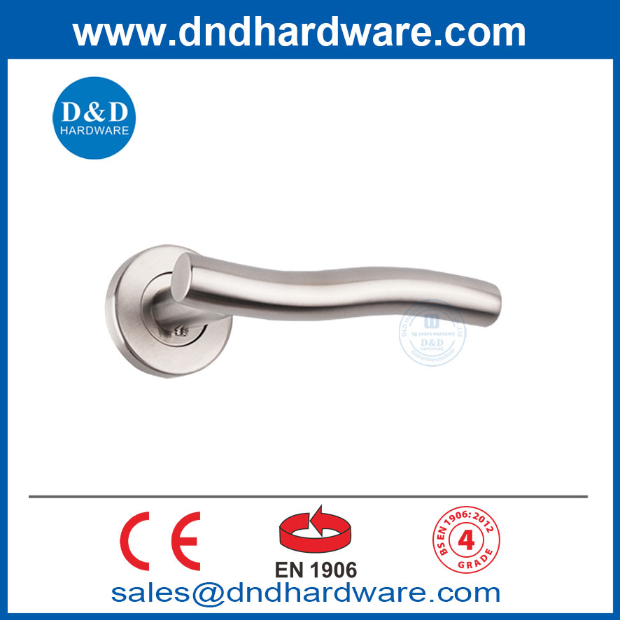 Front Door Handle EN1906 Stainless Steel Exterior Door Handles for European-DDTH007