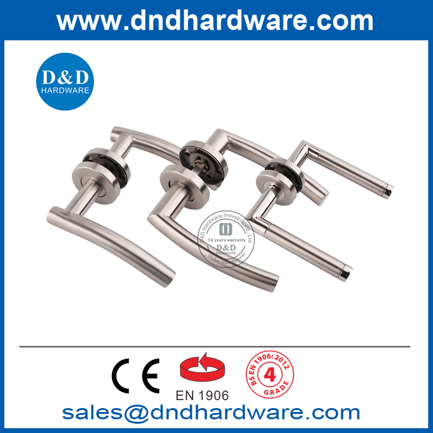 Industrial Door Handle Stainless Steel Solid Lever-style Door Handles-DDSH049