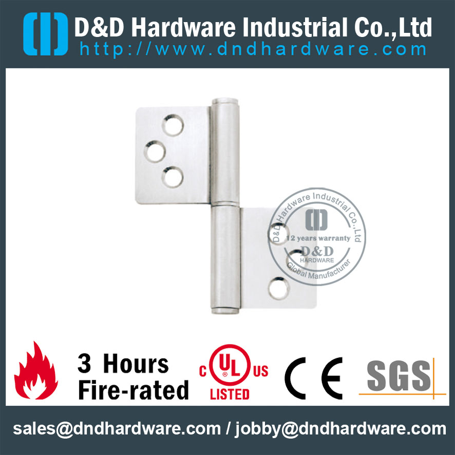 Fire-rated Stainless steel Flag Hinge-D&D Hardware