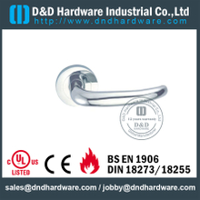 Stainless Steel 316 Popular Designer Lever Handle on Rose for Double Door -DDTH033