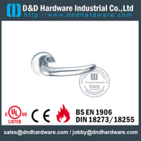 Designer Solid Lever Handle on Rose Concealed Fix for Commercial Doors -DDSH004