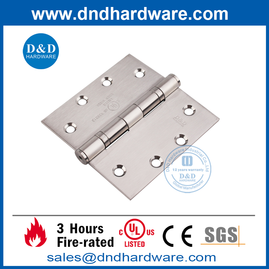 UL Listed Stainless Steel 316 Silver Fitting Door Hinge- DDSS002-FR-4.5X4.5X3