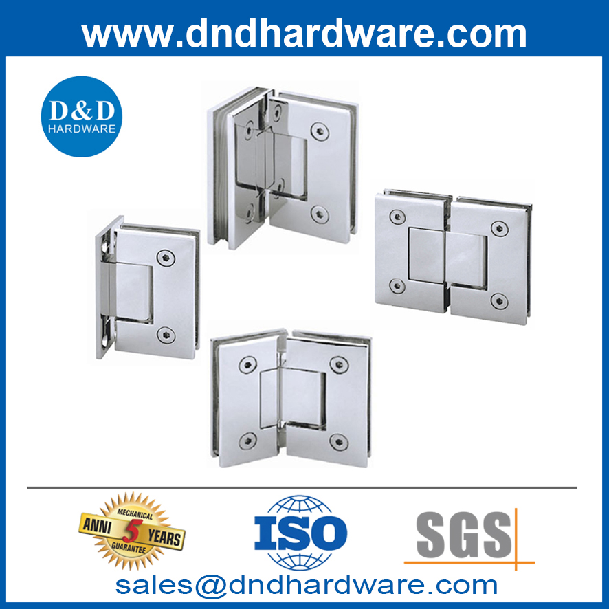 180 Degree Door Hinge Glass Shower Door with Hinges for Bathroom-DDGH004