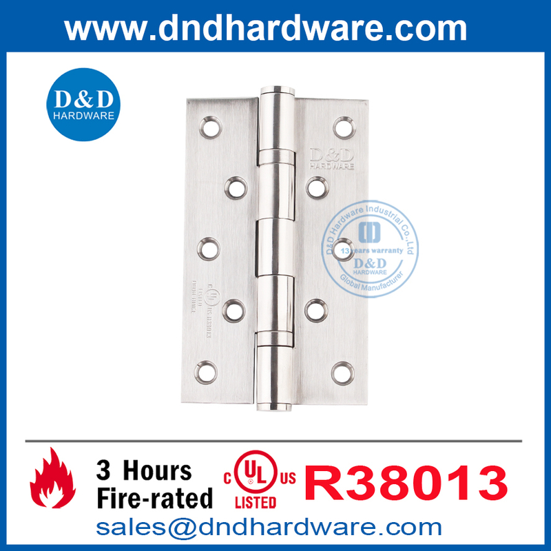 UL Listed Stainless Steel 316 Fire Door Butt Hinge for Internal Door-DDSS005-FR-5X3X3