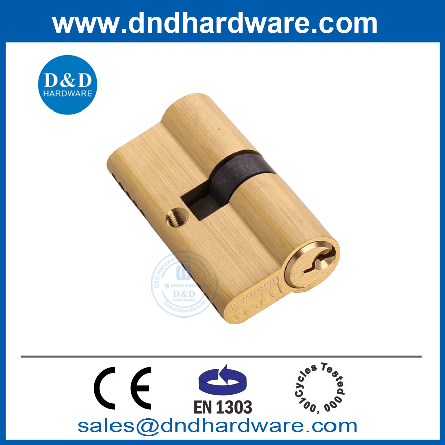 EN1303 Professional Supplier Double Open Euro Pin Door Brass Cylinder Lock with Factory Price-DDLC003