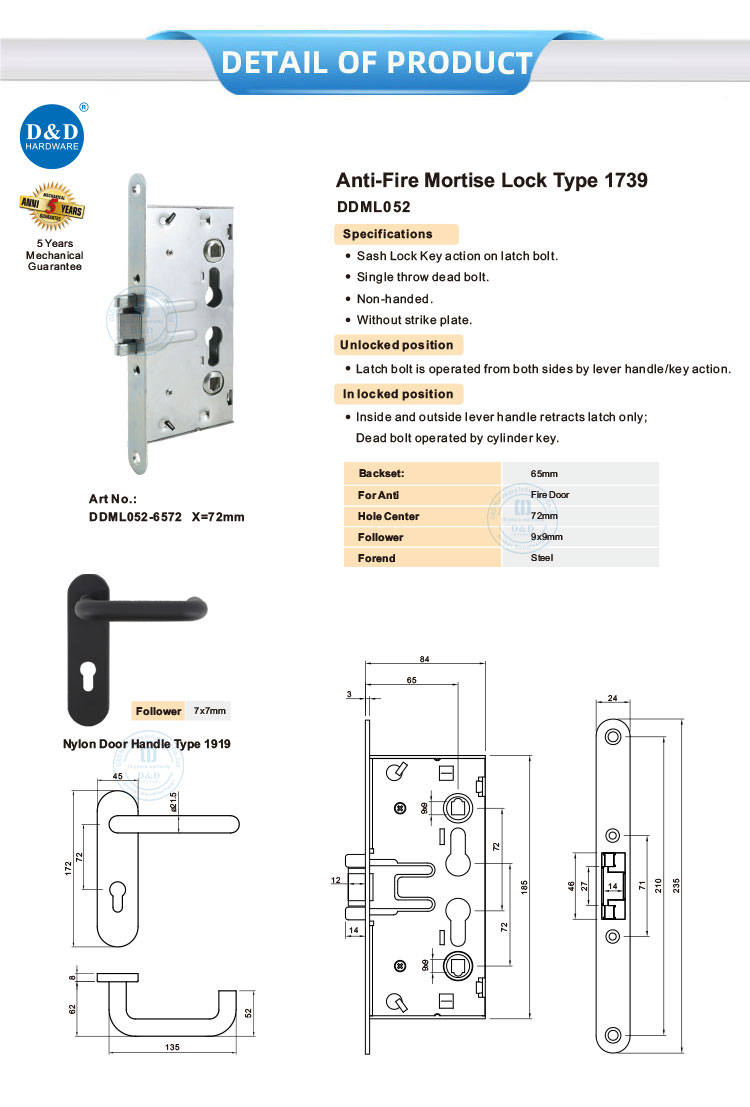 Euro door lock set Euro door lock set