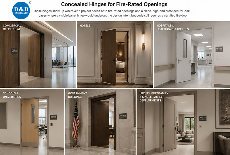 Where UL-Listed Concealed Hinges Get Specified Where UL-Listed Concealed Hinges Get Specified