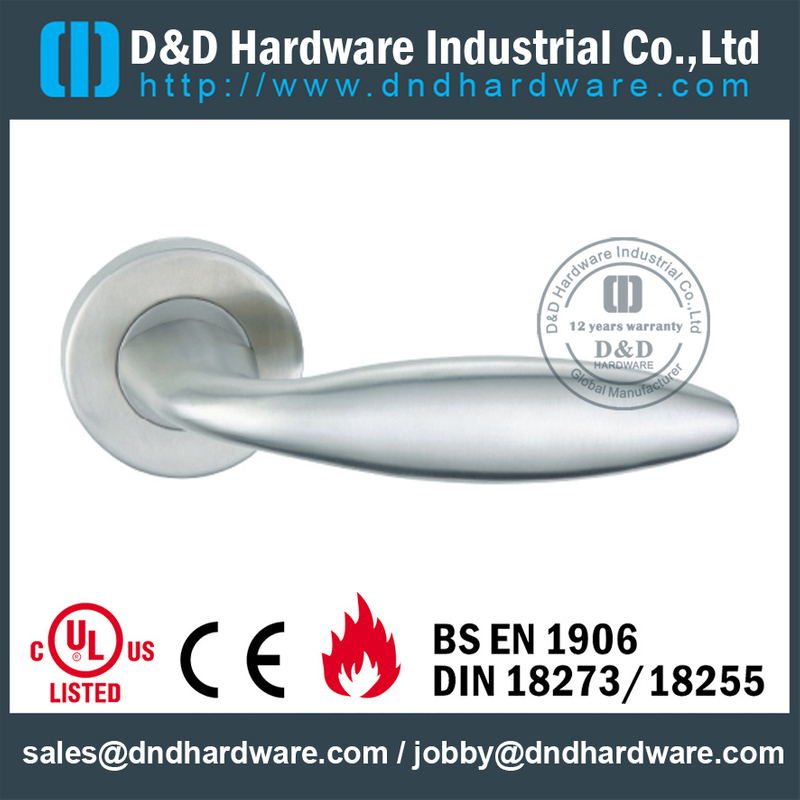 Antirust rivet solid lever casting handle for Exterior Door- DDSH117 