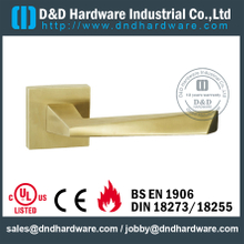 Antirust irregular fire-rated solid lever handle for Steel Door - DDSH169