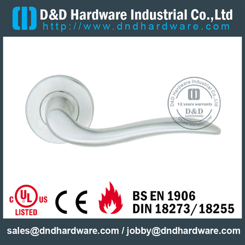SUS304 contemporary solid door handle for Interior Door - DDSH185 