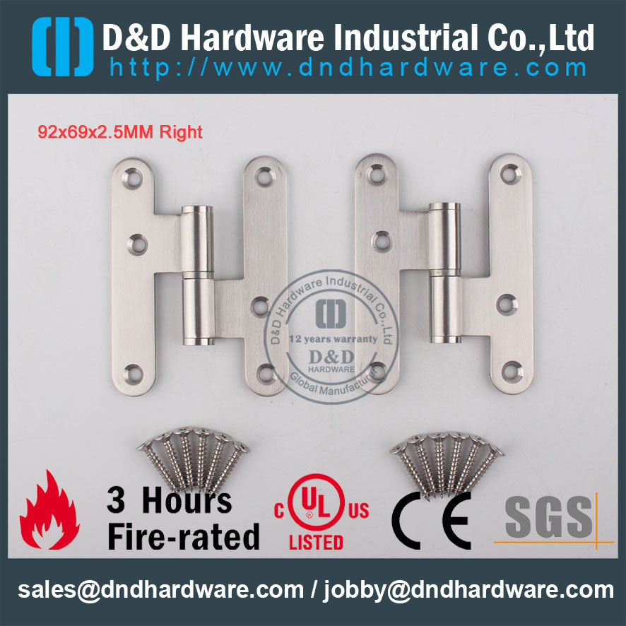 D&D Hardware-Wholesale Grade SS304 Round Corner H Hinge DDSS019