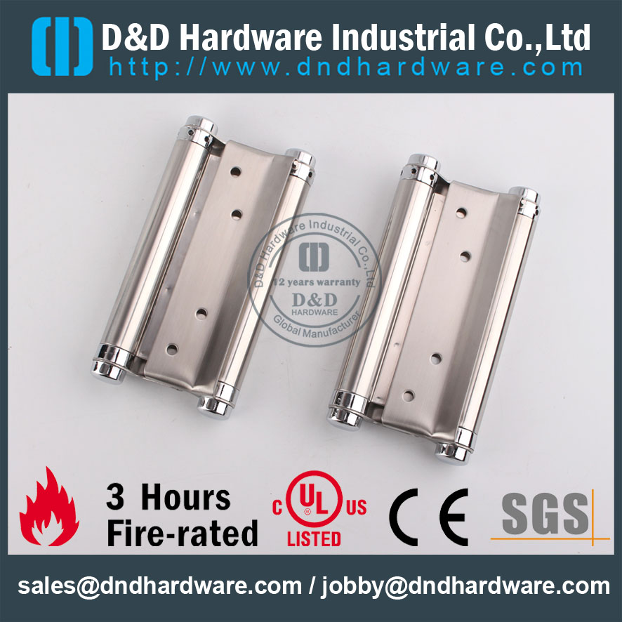 D&D Hardware-Fire Rated Stainless Steel Spring Hinge DDSS038