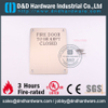 SS304 Square Fire Door Signature Plate 130x170mm for Fire Resisting Doors -DDSP010