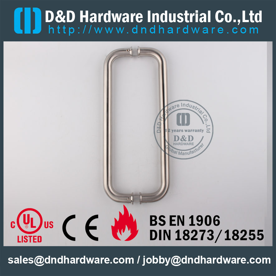 Stainless Steel Grade 316 D Pull Handle for Sliding Glass Door-DDPH007