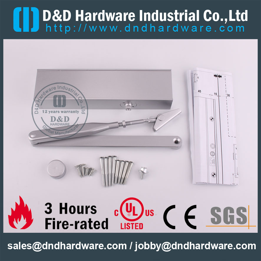 D&D Hardware-Modern Interior Fire Rated Door Closer DDDC-S505 