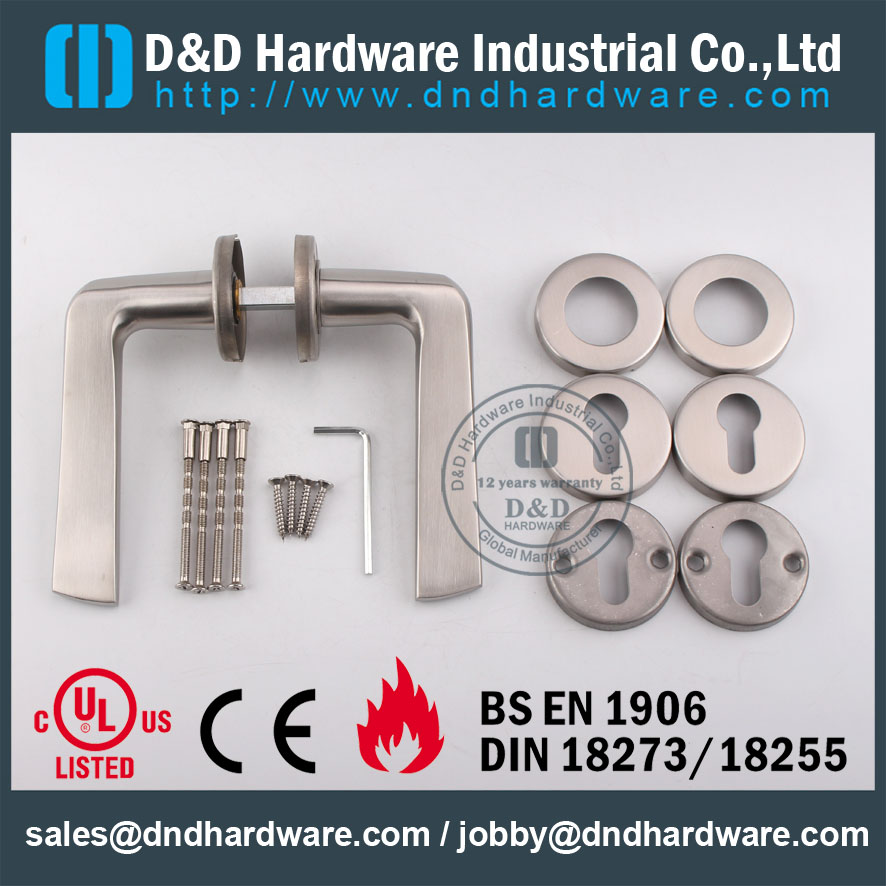 D&D Hardware-Europe Decorative Design solid Door handle DDSH022